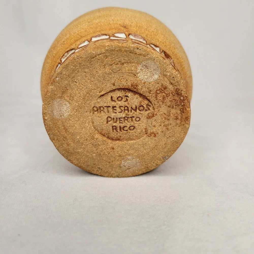 Los Artesanos Puerto Rico Hal Lasky Pottery Pierced Candleholder‎ Lantern 3